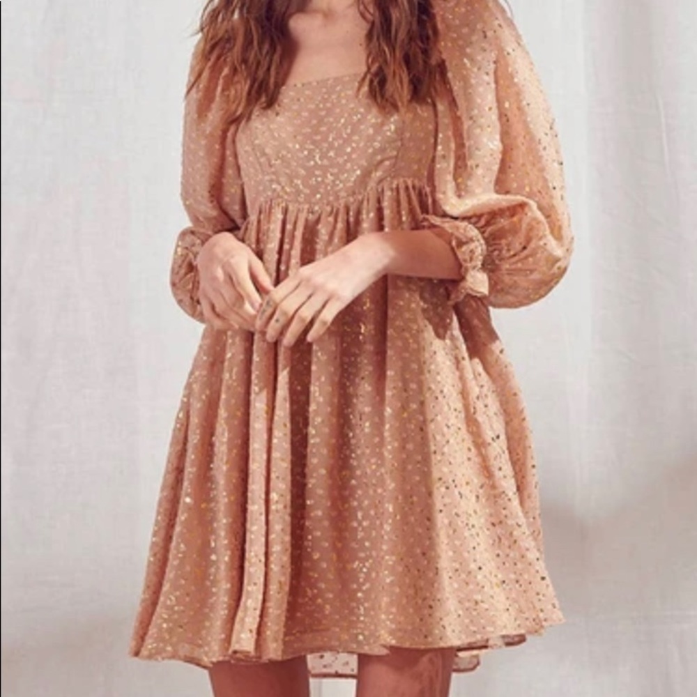 Babydoll puff sleeve dress